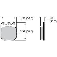 BP-10 Smart Pads Brake Pads Calipers: Wilwood DLS, Aerospace, M-W, Outlaw, Sierra/JFZ, Strange, US Brake