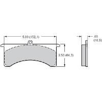 Polymatrix "E" Brake Pads Calipers: Wilwood GN, AP, Sierra/JFZ