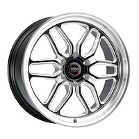 S1530C089N19 Laguna 6 Drag Series Wheel [Size: 20"x5"] Gloss Black Milled Finish