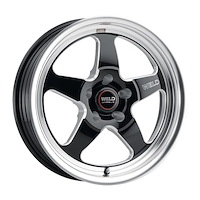 S15570067P49 Ventura Drag Series Wheel [Size: 17"x10"] Gloss Black Milled Finish