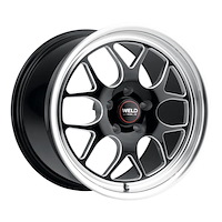 S16000084P38 Solana Drag Series Wheel [Size: 20"x10"] Gloss Black Milled Finish