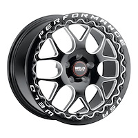S91070045P40 Solana Beadlock Rear Wheel [Size: 17"x10"] Gloss Black Milled Finish