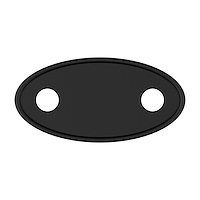 110702 Rubber Door Mirror Mounting Pad For 1947-55 Chevy & GMC Truck