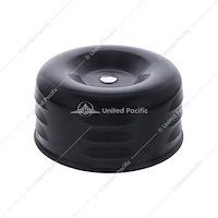 111161 4 in. Round Louvered Air Cleaner for Carburetors, 2 5/8 in. Neck [Black]