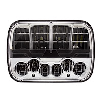 31087 ULTRALIT High Power LED 5 in. x 7 in. Headlight With Polycarbonate Lens & Housing