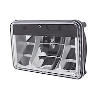 31088 ULTRALIT High Power LED 4 in. x 6 in. Low Beam Headlight With Polycarbonate Lens & Housing