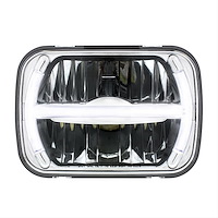 LED Rectangular Headlight w/LED Light Bar 5 in. x 7 in.