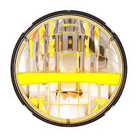 31458 ULTRALIT High Power LED 7 in. Headlight With Turn Signal & Amber Position Light Bar