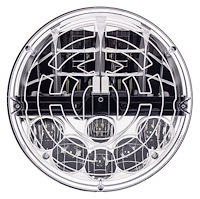 LED Heated Round Headlight 7 in. Low & High Beam