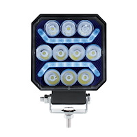 36040 11 LED High Power LED Work Light With  "U"  Light Guide [Blue]