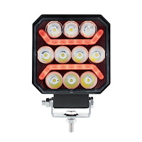 36041 11 LED High Power LED Work Light With  "U"  Light Guide [Red]