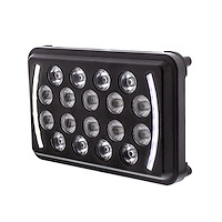 36449 ULTRALIT 18 High Power LED Rectangular Light With LED Position Light Bar