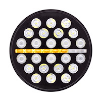 36452 ULTRALIT 24 High Power LED Circular Light With Dual Color LED Position Light Bar