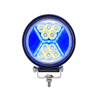 36455 4.5 in. 24 High Power LED Work Light With in.X in. Blue Light Guide