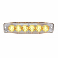36683B Super Thin Warning Light [Amber LED/Clear Lens]