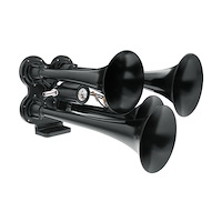 46144 4 Trumpet Mini Train Horn [Black]