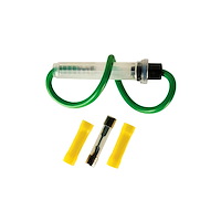 98123 In-Line Glass Fuseholder 12 AWG 6.5 in. Wire w /, 120 Amp AGC Fuse &, 2Vinyl Terminals, 1 Set.