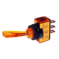 98352 Amber Illum Toggle 20 Amp 12V S.P.S.T. On/Off 1 Pc.