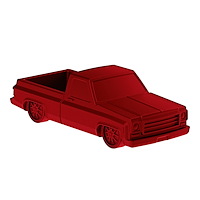 99260 Chevy Truck Style Paper Weight [Candy Red]