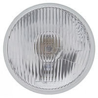 7 in. Headlight with Replaceable H4 Bulb for Off-Road and Show Use [Glass Lens]