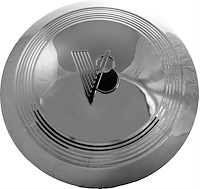 A6029 Stainless Steel V8 Script Hubcap for 1940-1941 Ford Cars and Trucks