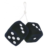 Classic Fuzzy Dice Black
