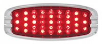 CTL424803 LED Tail Light for 1941-1948 Cars w/Chrome Flush Mount Bezel