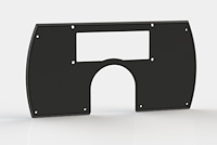 RR00353 Holley 6.86 in. Digital Dash Bezel, 1982-1989 Chevy Camaro