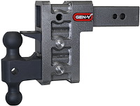GH-1623 MEGA-DUTY Adjustable Drop Hitch 2.500 in. Shank [6 in. Drop, 3,500 lbs. TW, 32,000 lbs. GTW]