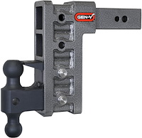 GH-1624 MEGA-DUTY Adjustable Drop Hitch 2.500 in. Shank [9 in. Drop, 3,500 lbs. TW, 32,000 lbs. GTW]