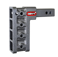 GH-304 MEGA-DUTY Adjustable Drop Hitch 2 in. Shank [7.500 in. Drop, 1,500 lbs. TW, 10,000 lbs. GTW]