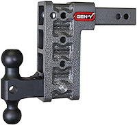 GH-514 Mega-Duty Adjustable Drop Hitch 2 in. Shank [7.5 in. Drop, 2,000 lbs. TW, 16,000 lbs. GTW]