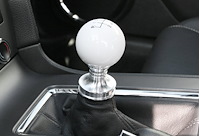 White Engraved Shift knob and adapter for 2011+ Mustang