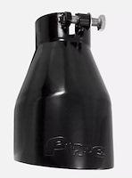 EVT92B Phantom Series Exhaust Tail Pipe Tip for 2010-2014 Chevy Camaro V6 2.5 in. Inlet/4 in. Outlet [Black Powder Coat]
