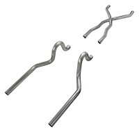 No-Muffler Crossmember-Back Exhaust System 1967-1970 Mercury Cougar