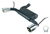 Street-Pro Axle-Back Exhaust System 2007-2018 Jeep Wrangler JK 3.6L - Polished Tips