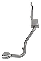 SJJ50S Cat-Back Exhaust System with Street Pro Muffler Fits Select Jeep Gladiator JT with 3.6L Engine [Polished Tip]