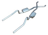 Street-Pro Crossmember-Back Exhaust System 1970-74 E-Body