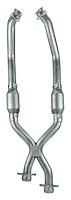 2.500 in. X-Pipe with Catalytic Converters 1979-1995 Ford Mustang