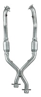 2.500 in. X-Pipe with Catalytic Converters 1996-1998 Ford Mustang GT