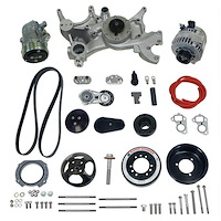 175026 Front Runner Engine Accessory Drive System, GM LS, Wet-Sump, Black, without Power Steering