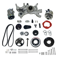 175036 Front Runner Engine Accessory Drive System, GM LS7, Dry-Sump, Black/Chrome, without Power Steering