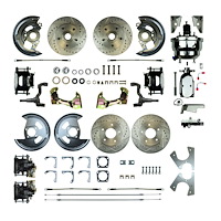 AFXDC41CSX 4-Wheel Premium Power Disc Brake Conversion Kit for 1964-1972 GM A-Body