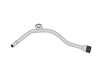 68 -72 Turbo 400 - Trans. Vacuum Line - Stainless