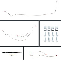 Complete Power 4-Wheel Disc Conversion Brake Line 1965-1966 Full-Size Chevy
