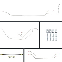 69 Chevelle Cnvt Power Disc Conversion Complete Brake Line Kit 26 Pcs. Stainless