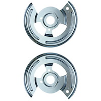 FSC Front Disc Brake Conversion Front Dust Shields Tri-Five Chevy