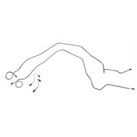 Front Brake Line Kit 1986-89 Camaro/Firebird V8 (1st Design Valve)
