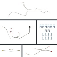 69 Camaro Manual 4 Wheel Disc Conversion Complete Brake Line Kit 26 Pcs.