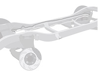 37 Packard 115 6 cyl. Front to Rear Fuel Line Stainless